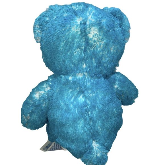 Build A Bear BAB Blue Happy Birthday Tye Dye Teddy Bear Plush Stuffed Animal 16" - Picture 7 of 9